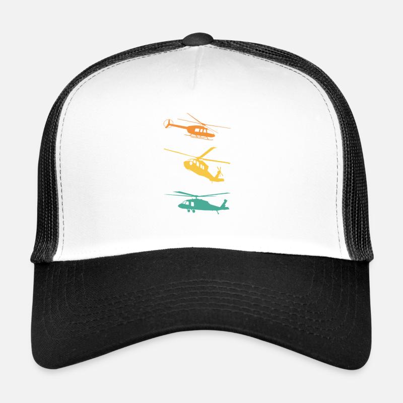 Pilote rétro d’hélicoptère Casquette trucker 