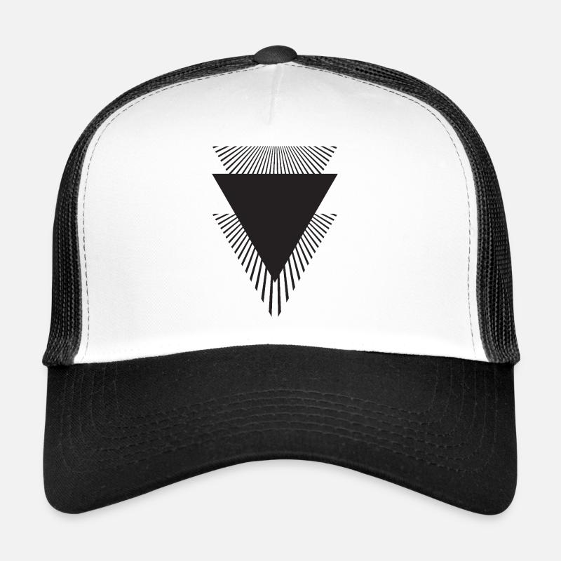 Géométrie des triangles radiants Casquette trucker 