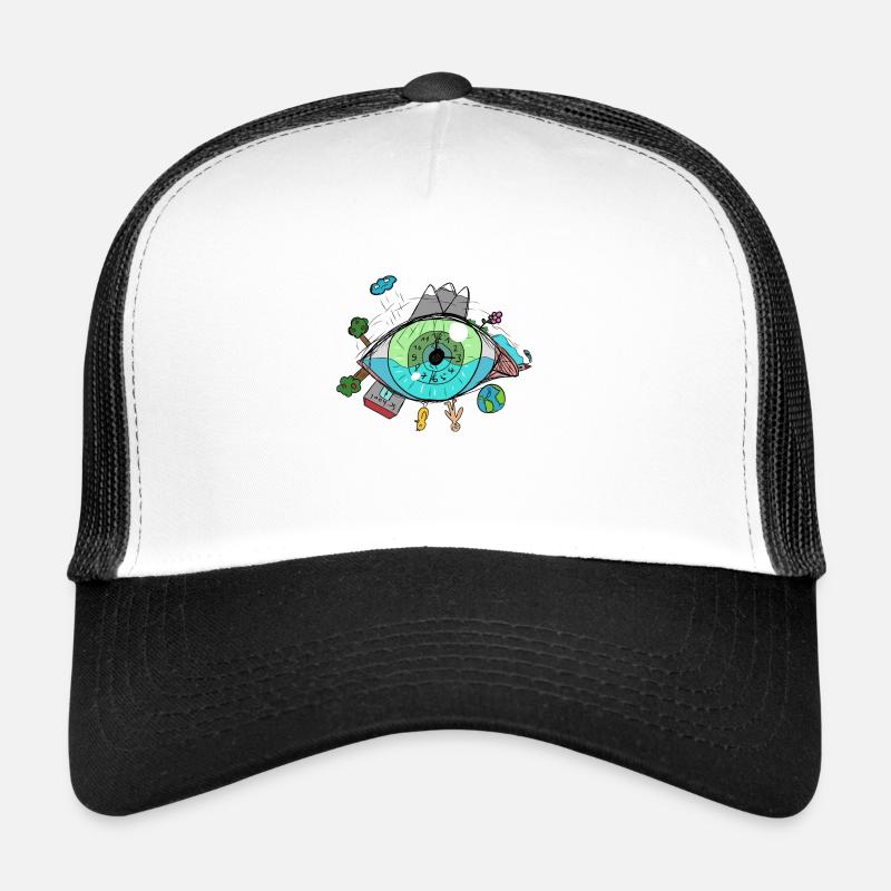 Klimaschutz Klimawandel - Trucker Cap - Weiß/Schwarz