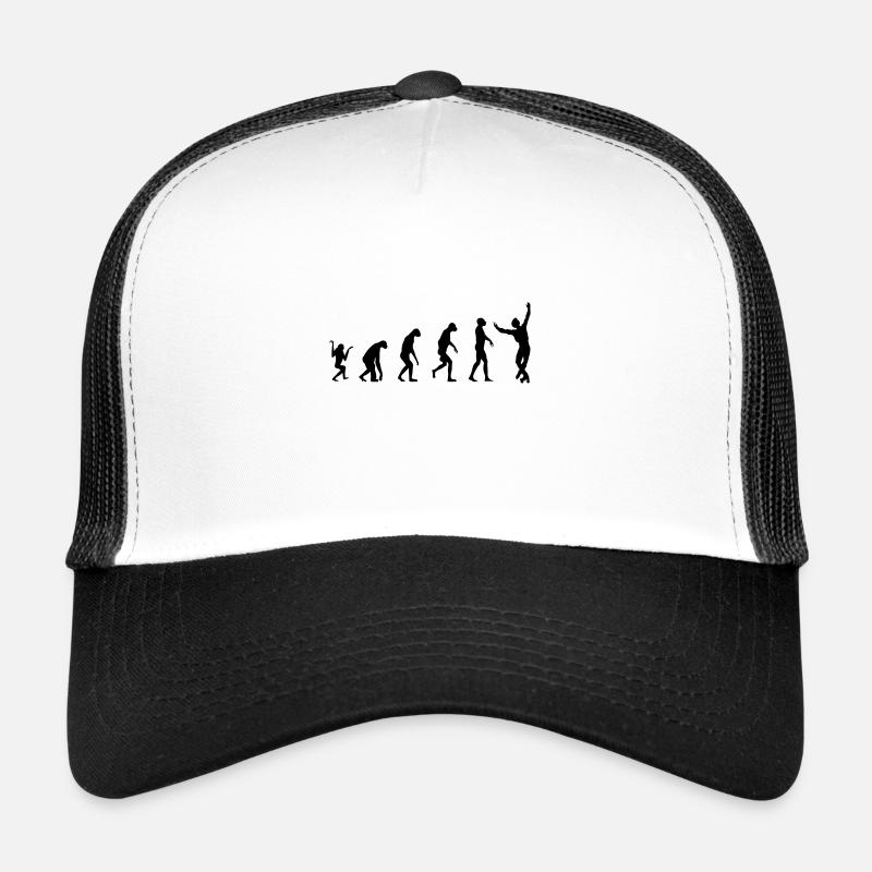 evolution Rollkunstlauf Mann - Trucker Cap - Weiß/Schwarz