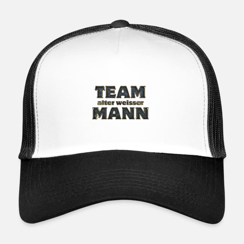Team alter weisser Mann Trucker Cap
