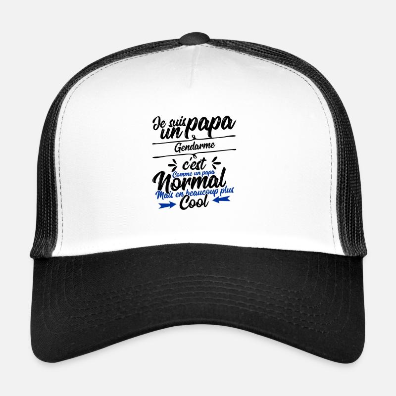 Dad Gendarme Gift Trucker Cap