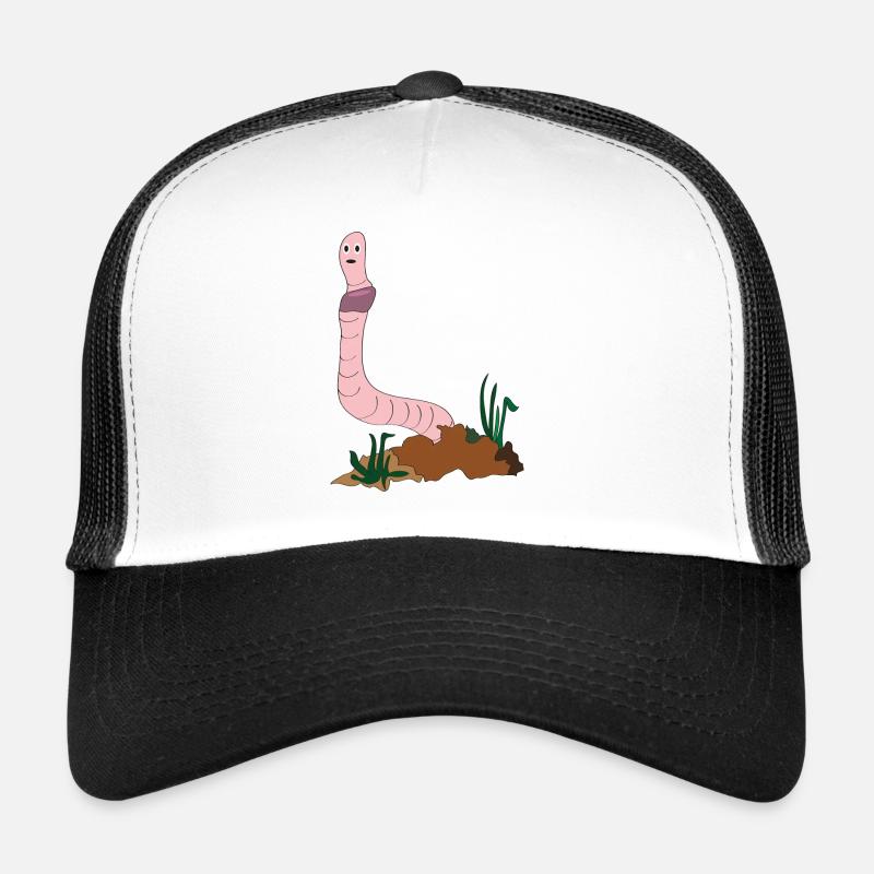 Earthworm - Trucker Cap - white/black