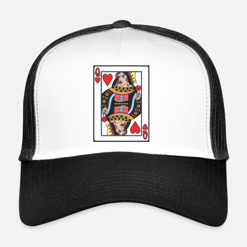 Dame de coeur - Trucker Cap - Weiß/Schwarz