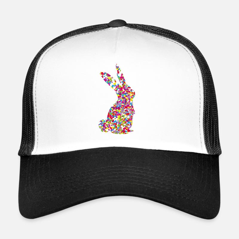 Hase - Trucker Cap - Weiß/Schwarz