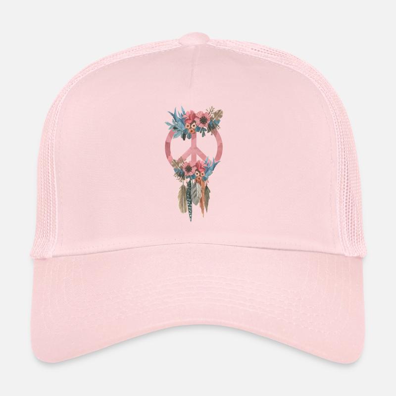 Style de paix symbole Boho Casquette trucker 