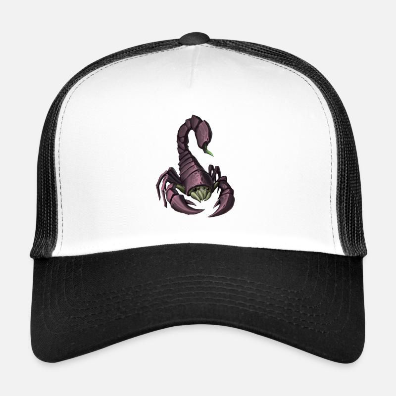 Skorpion - Trucker Cap - Weiß/Schwarz