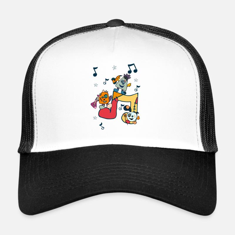 FELSEN - Trucker Cap - Weiß/Schwarz