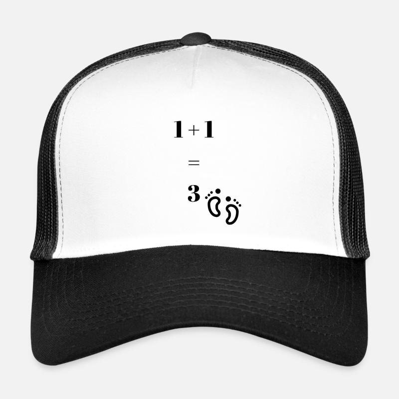 Annonce - Casquette trucker  - blanc/noir