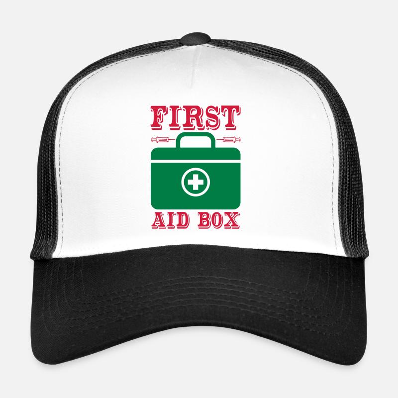 first aid box Trucker Cap