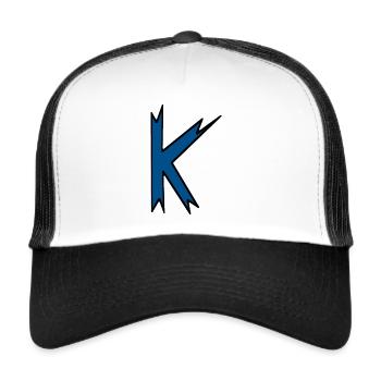 K - Just a letter! - by YoshiArt - Trucker Cap - white/black - Front