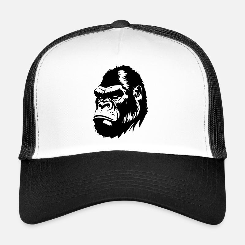 Silhouette de symbole de gorille Casquette trucker 