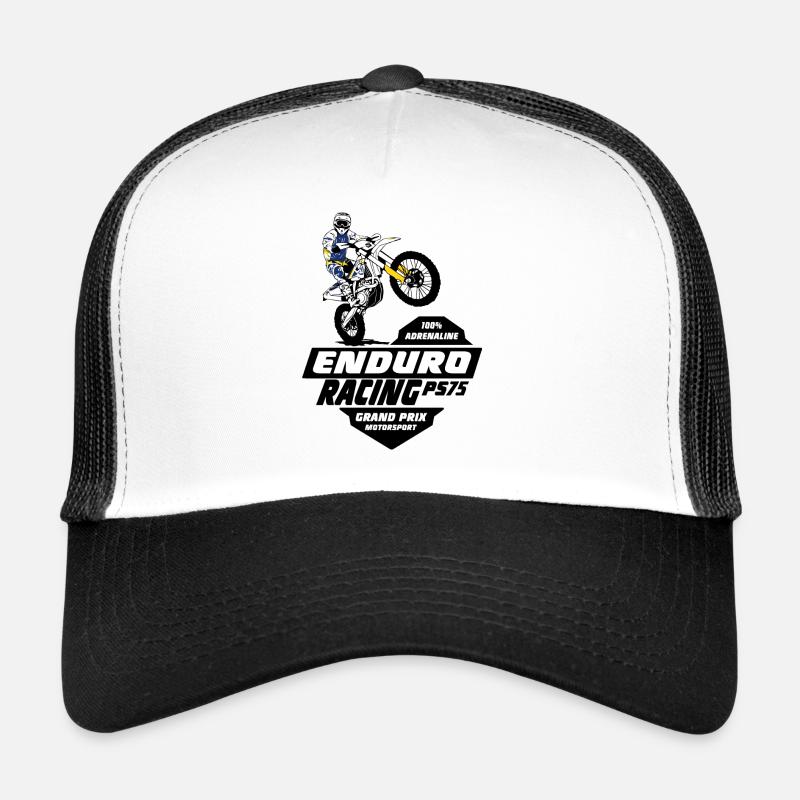 Enduro Offroad - Trucker Cap - Weiß/Schwarz