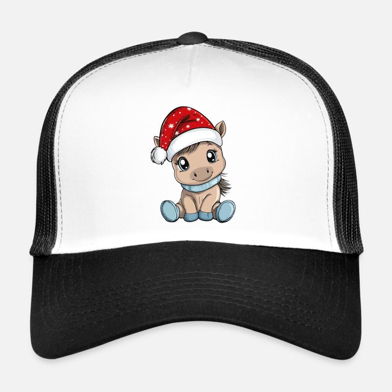 Cheval Noël Mignon Mignon Noël Noël Casquette trucker 
