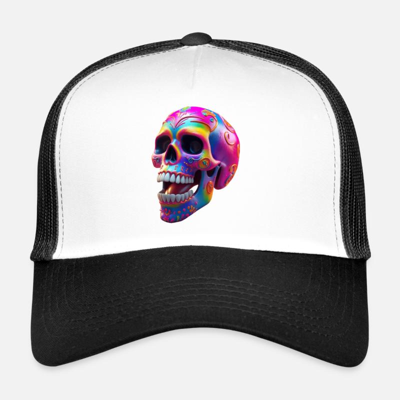 Crâne Casquette trucker 