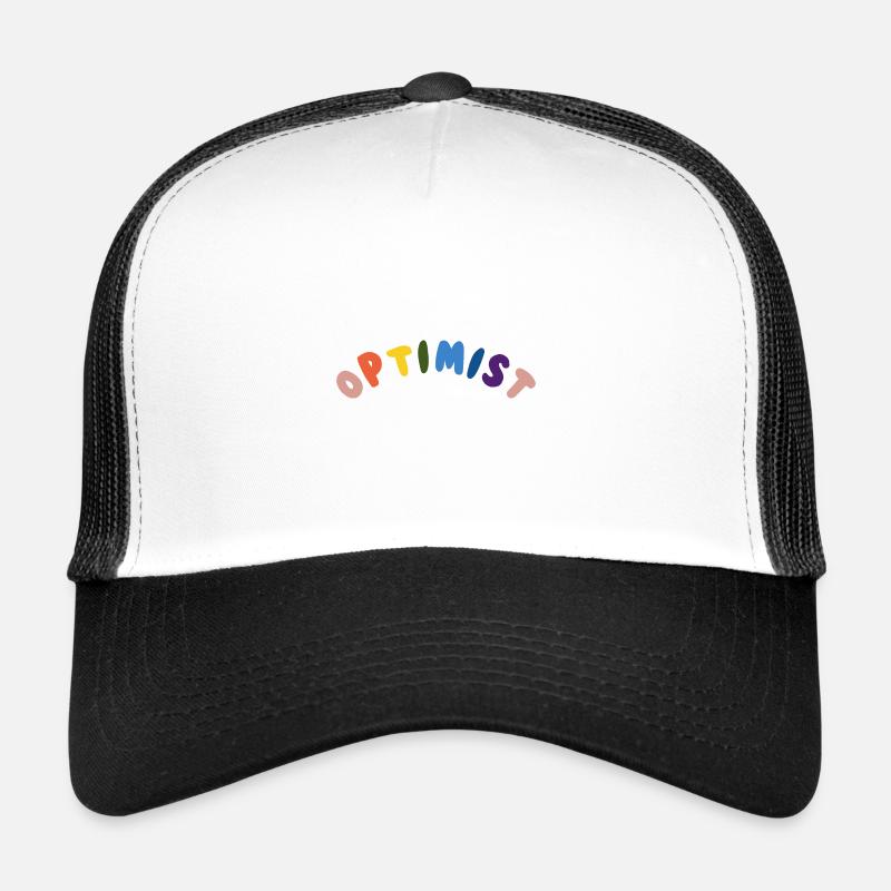 Optimist Glück Freude Leben bunt Trucker Cap