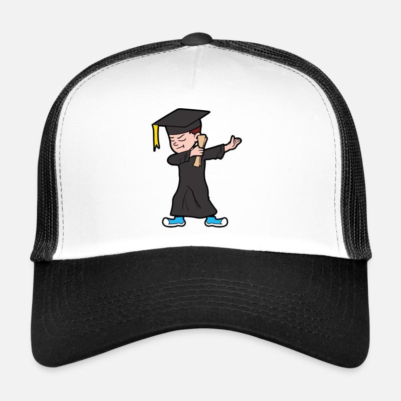 Dabbing Dab Degree Graduate Student Graduation Trucker Cap