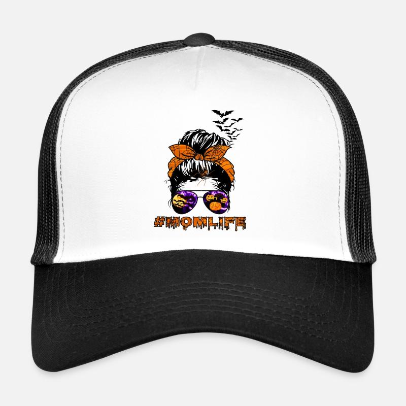 Mom Life Halloween Trucker Cap