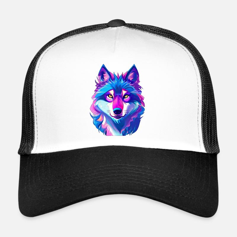 Wolf - Trucker Cap - Weiß/Schwarz