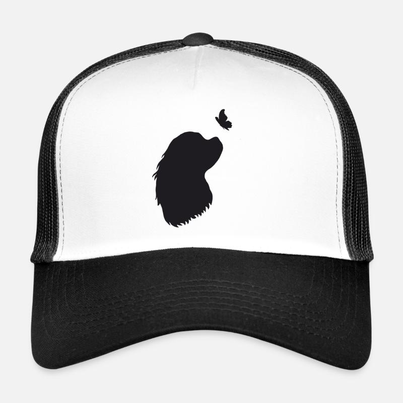 Cavalier King Charles Spaniel - Trucker Cap - Weiß/Schwarz