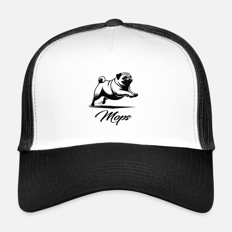 Cute Pug – Compagnon charmant avec du cœur Casquette trucker 