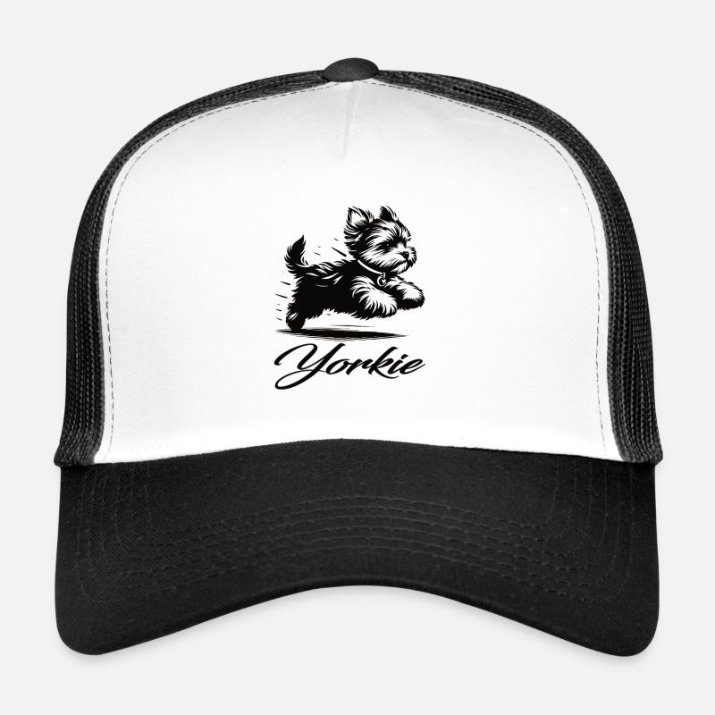 Funny Yorkshire Terrier Design – Small but Mighty Trucker Cap