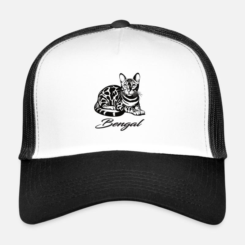 Bengal Cat Design – Wild, Beautiful and Unique Trucker Cap