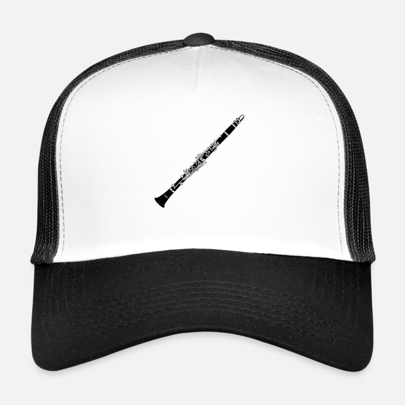 Klarinette - Trucker Cap - Weiß/Schwarz
