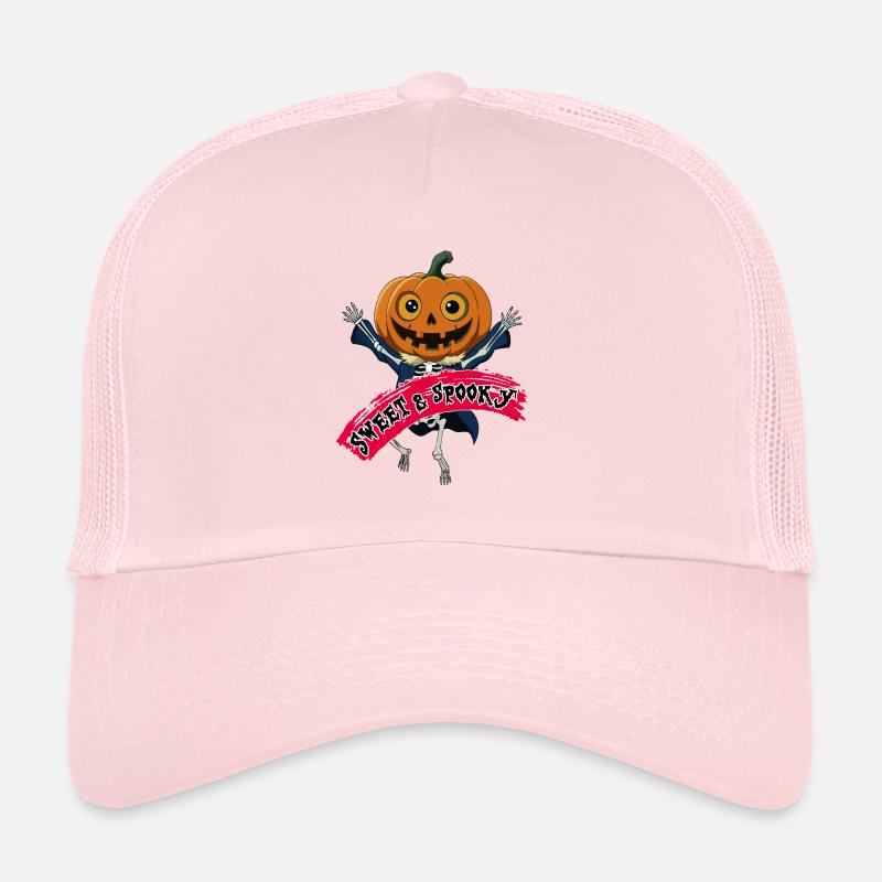 Funny Dancing Happy Halloween Skeleton Trucker Cap