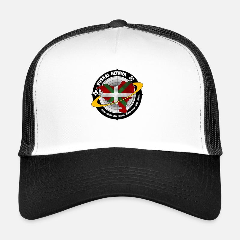 euskal herria - Casquette trucker  - blanc/noir