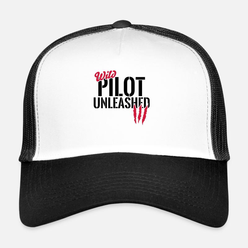 Wild pilot unleashed Trucker Cap