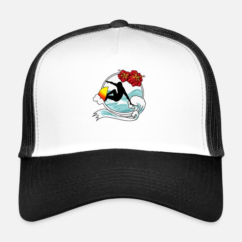 surf - Casquette trucker  - blanc/noir