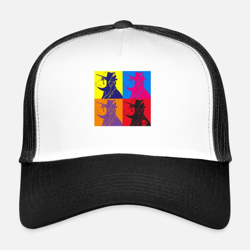 Affe Warhol von Custom Trucker Cap