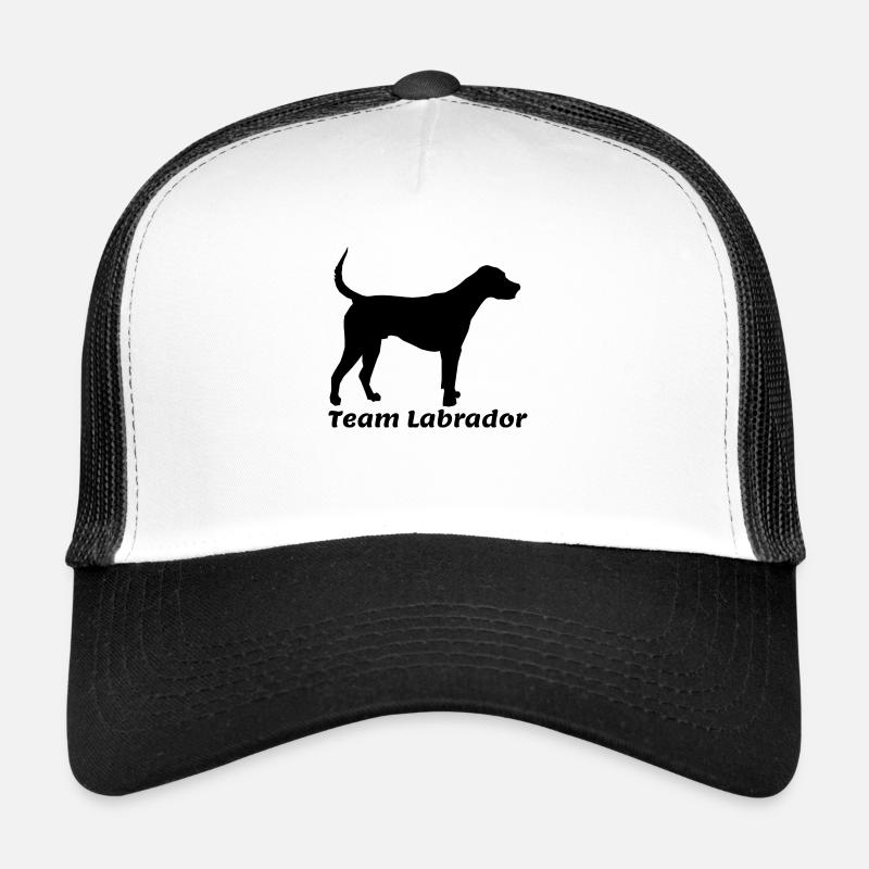 Hund Team Labrador - Trucker Cap - Weiß/Schwarz