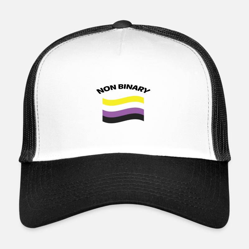 NON BINARY FLAGGE Brusttasche Trucker Cap