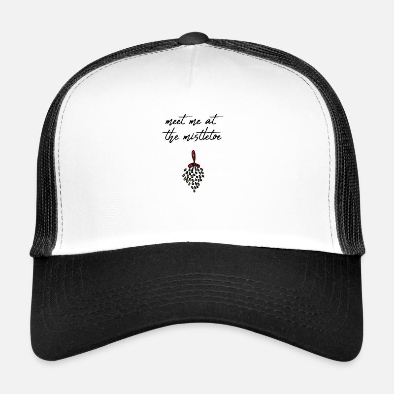 Nous nous rencontrons à Mistletoe Xmas / Gift Casquette trucker 
