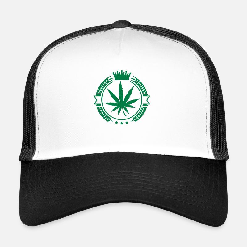 hemp_leaf_au1 Trucker Cap
