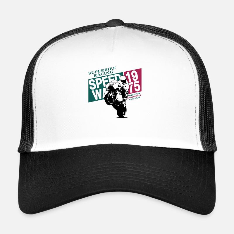 Moto-GP Racing - Trucker Cap - white/black