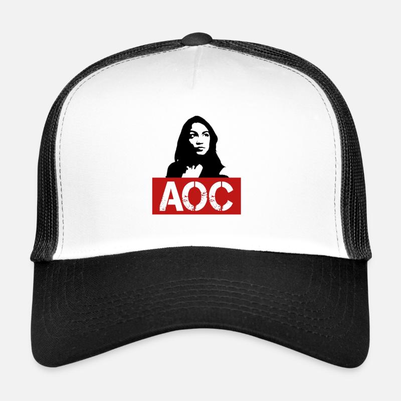 Alexandria Ocasio Cortez AOC Eine Feministin - Trucker Cap - Weiß/Schwarz