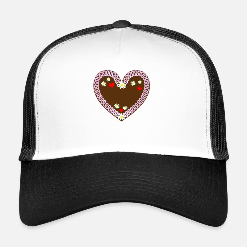 Gingerbread heart for labeling Trucker Cap