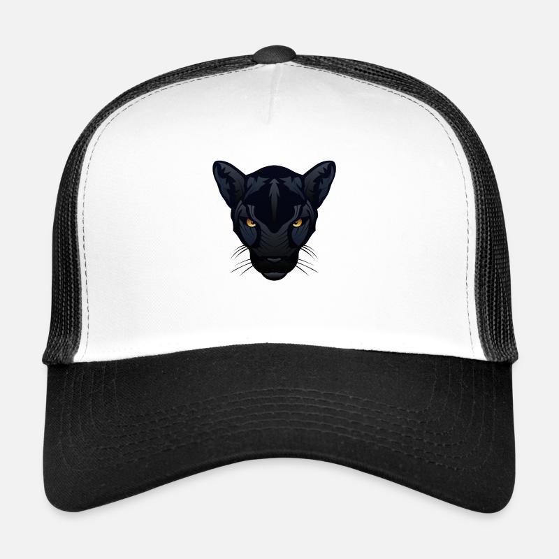 jaguar panthere wild tier - Trucker Cap - Weiß/Schwarz