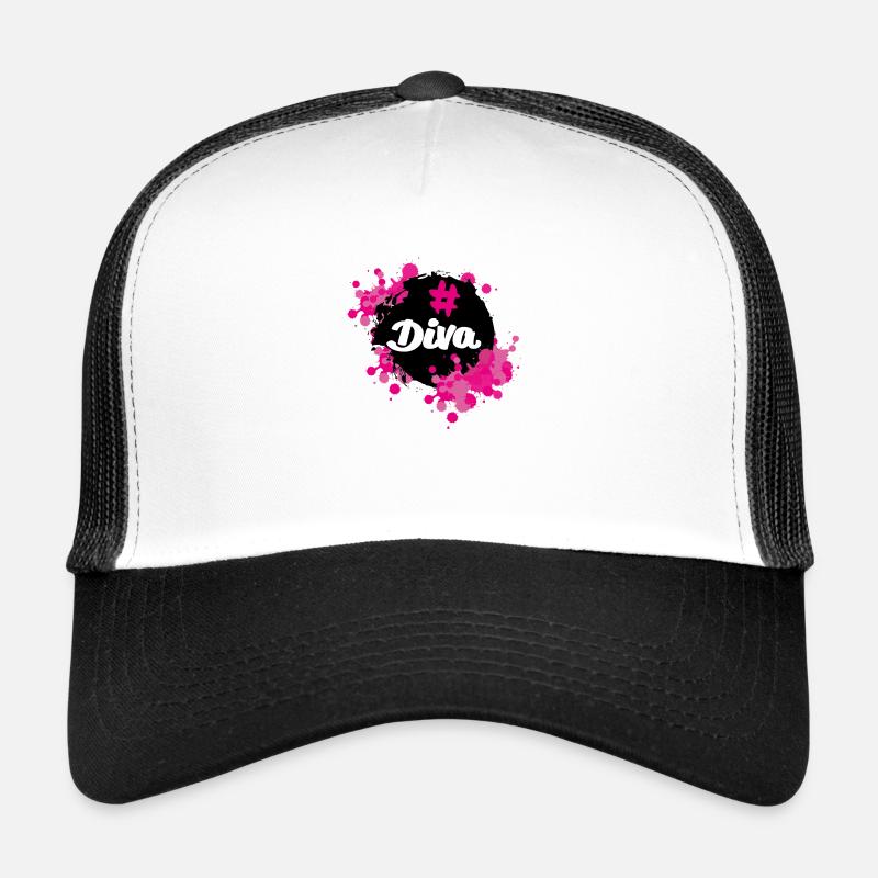 Déclaration Diva #Diva Design par KunterbuntBerlin Casquette trucker 