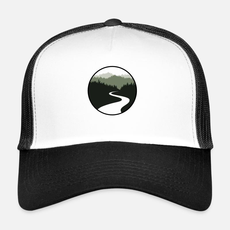 Nature logo - Trucker Cap - white/black