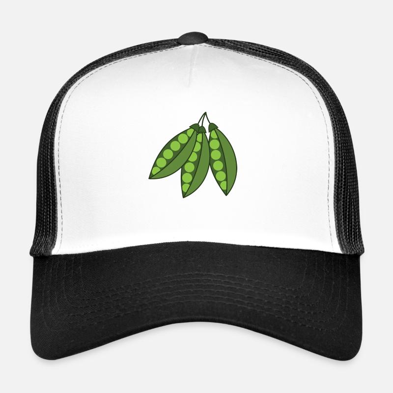 Erbsen - Trucker Cap - Weiß/Schwarz