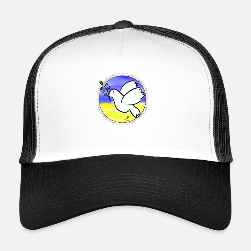 Friedenstaube - Trucker Cap - Weiß/Schwarz