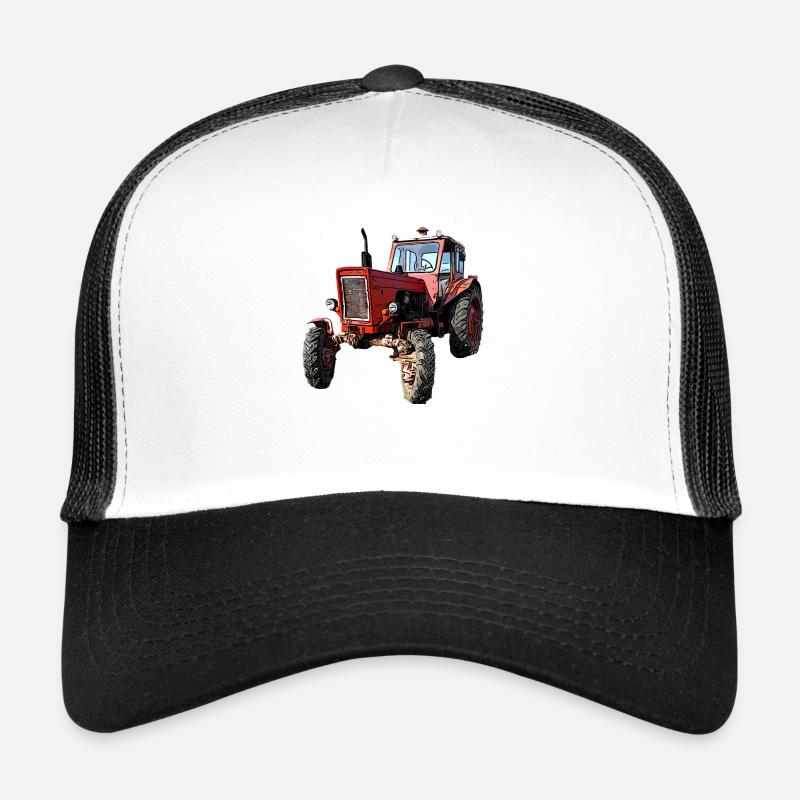 Traktor Belarus MTS 50 / 52 - Trucker Cap - Weiß/Schwarz