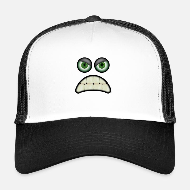Angry face of a cute creature Trucker Cap