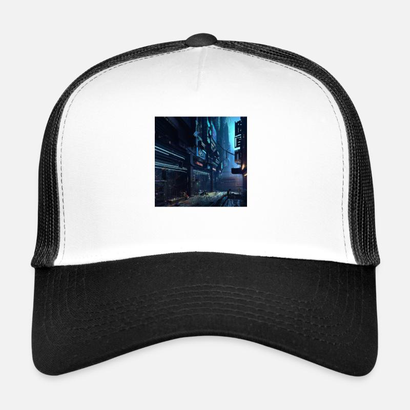 Stadt der Zukunft - Trucker Cap - Weiß/Schwarz