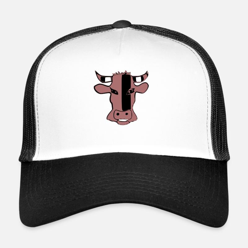 Stilisierter Kuhkopf Trucker Cap