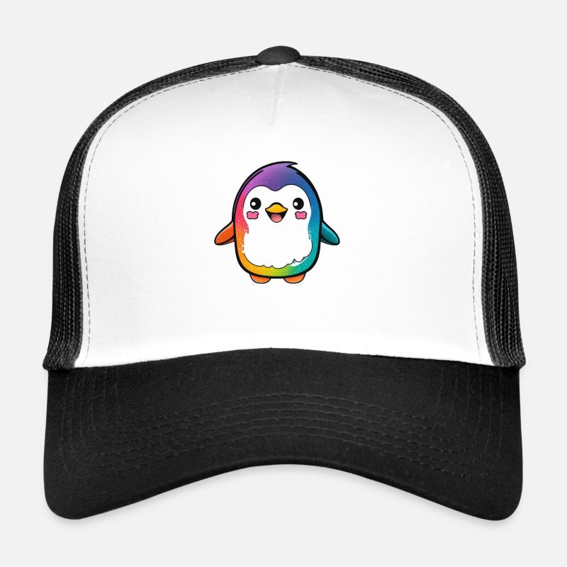 Kawaii Mignon Happy Penguin Casquette trucker 